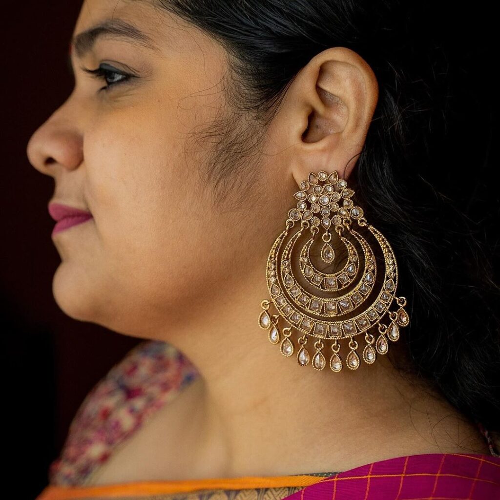 Chandbali earrings
