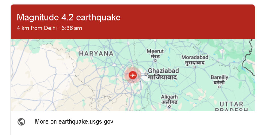 Delhi Earthquake