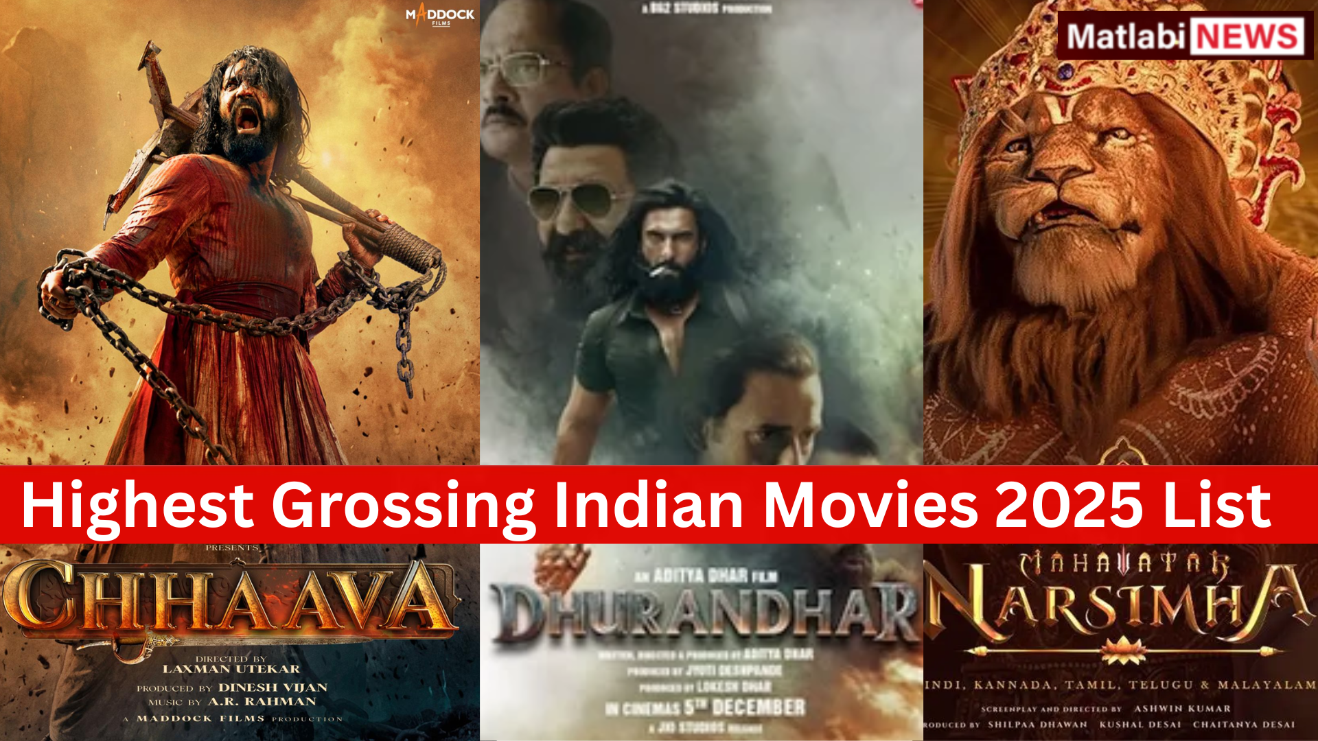 Highest Grossing Indian Movies 2025