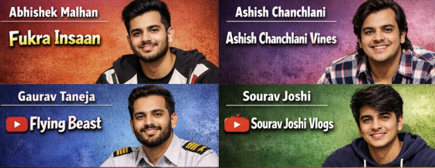 Famous YouTubers in India